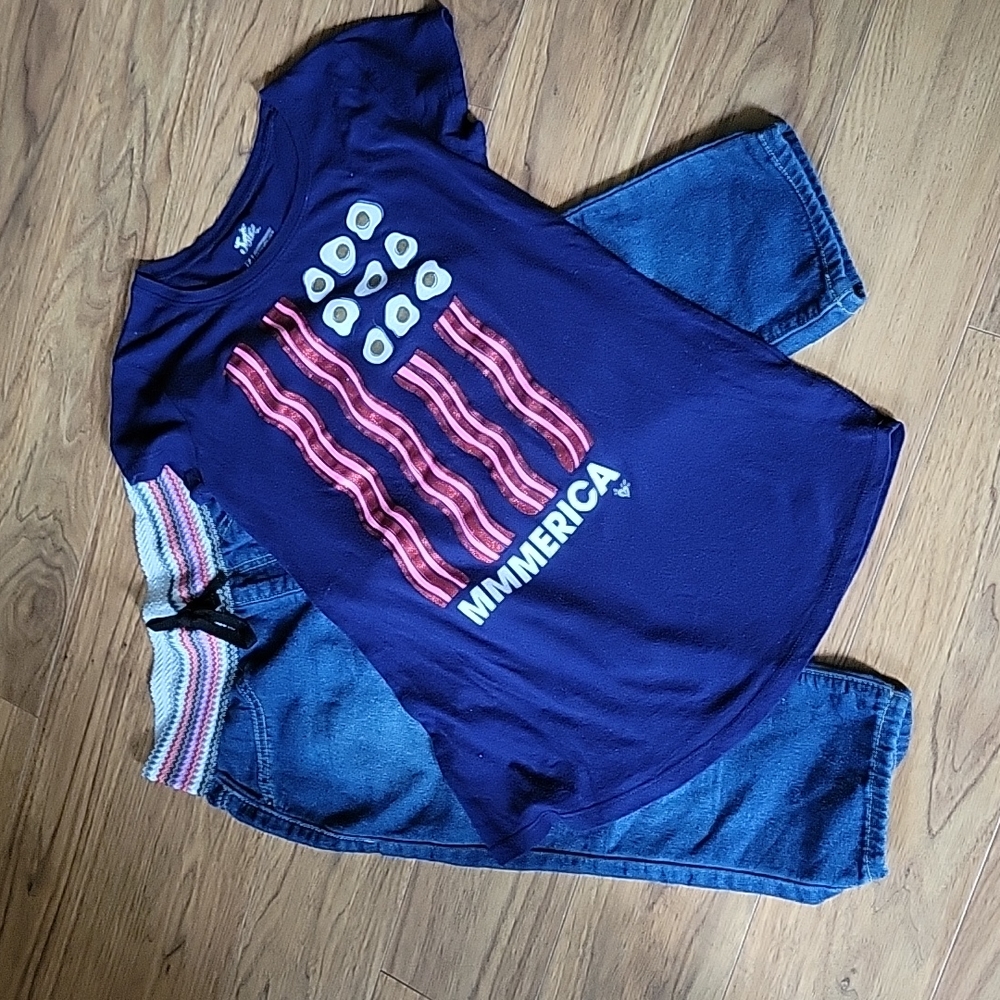 GIRLS  CAPRI AND SHIRT